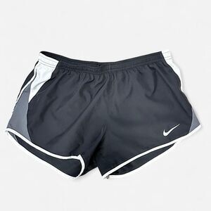 Nike Dri-Fit running athletic mini shorts black medium 80s style